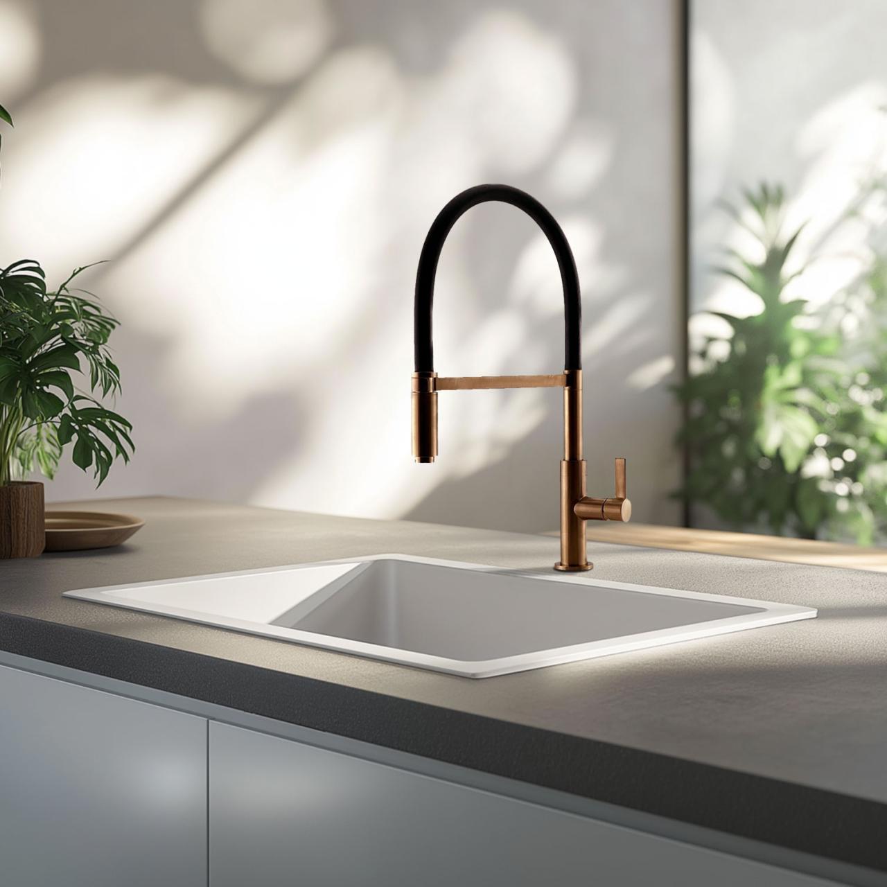 Ausmann Fibre lavabo blanco de 50x40cm de bajo encimera, sobre encimera e instalación al ras con tapón automático de metal de pistola 1208971902