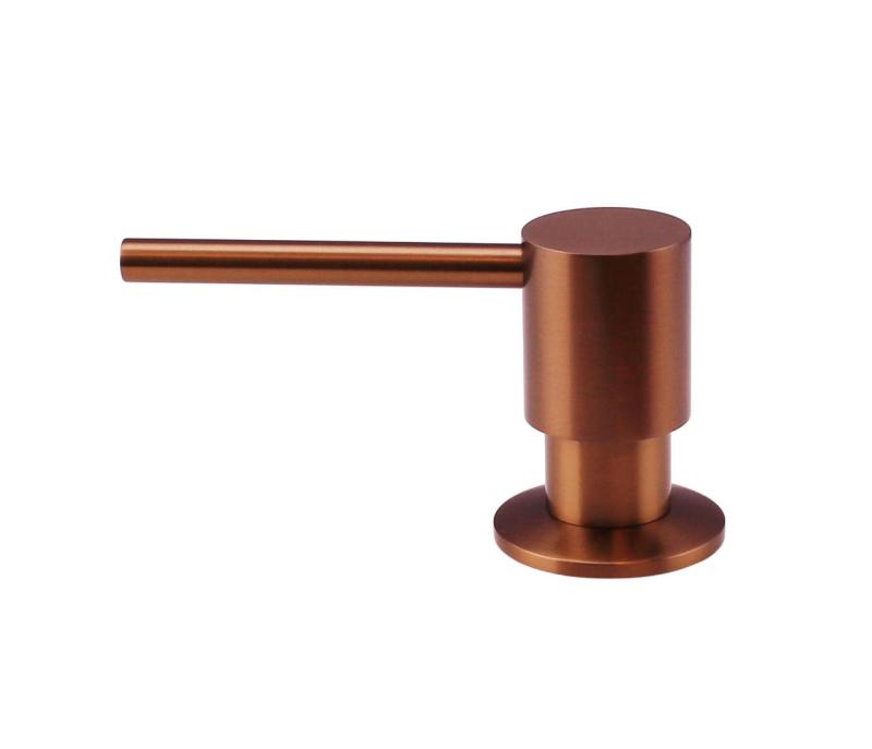 Pure.Sink Elite Steel Shine Dispensador de jabón empotrado PVD cobre recargable desde arriba PS9010-62