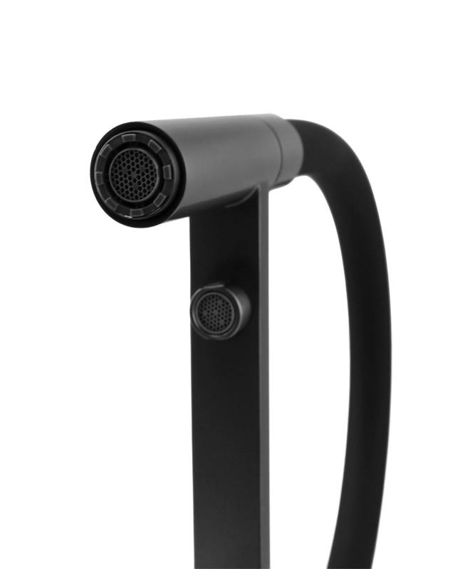 Pure.Sink Elite Steel Flex Grifo de cocina de acero inoxidable de 3 vías con salida flexible y agua filtrada PS8110-02