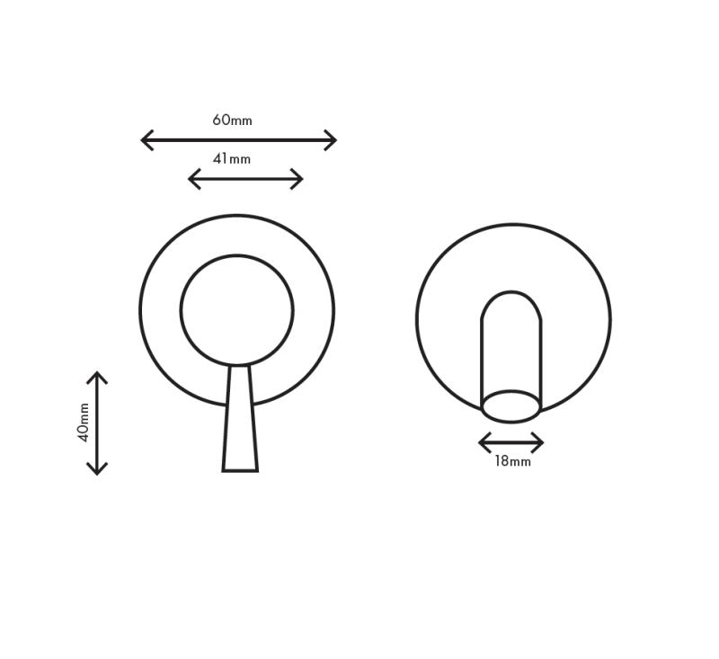 MURO TUA Grifo empotrado en pared para lavabo, cromado M1.AB1.2.CR