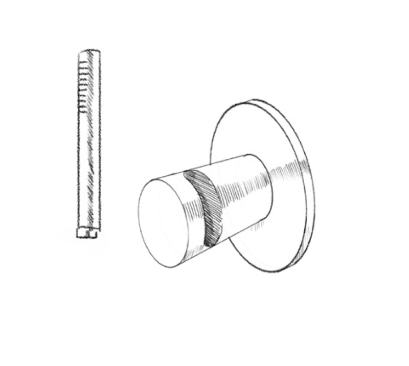 MURO TUA Set de ducha de mano Slim completo con conexión a la pared cromada M1.BA1.S.CR
