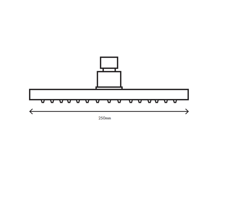 MURO TUA Ducha fija 250 mm Cromo M1.BA2.M.CR