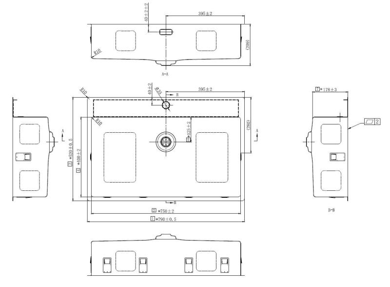 Pure.Sink Exclusivo Lavabo grande dorado de 75 x 40 cm con grifo monomando y orificio para grifo BB7540T-60