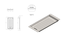 Massimo Accesorio Bandeja insertable Negro mate 183 x 430 x 19 mm