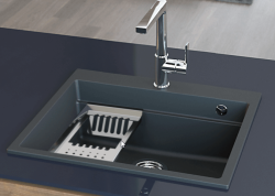 Massimo Accesorio Bandeja Placa Negro Mate 366 x 176 x 63 mm