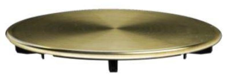 Pure.Sink Universal Tapa para desagüe, tapón de cesta, tapa redonda pulida en dorado para sumidero WSTCOV-60