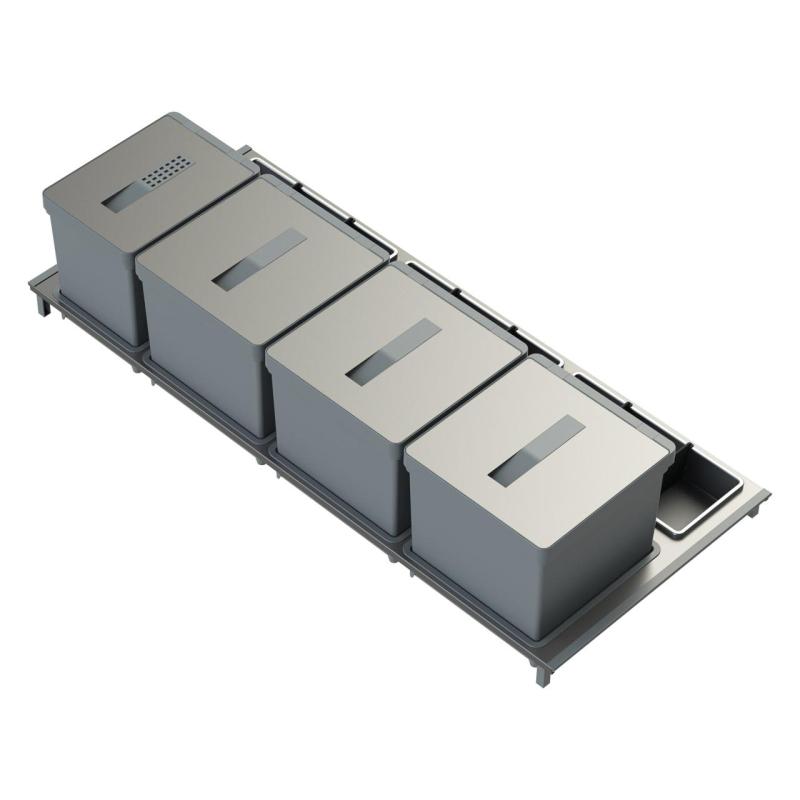 Indux Sort Sistema de residuos cuádruple Control manual para cajones extraíbles 1208972321