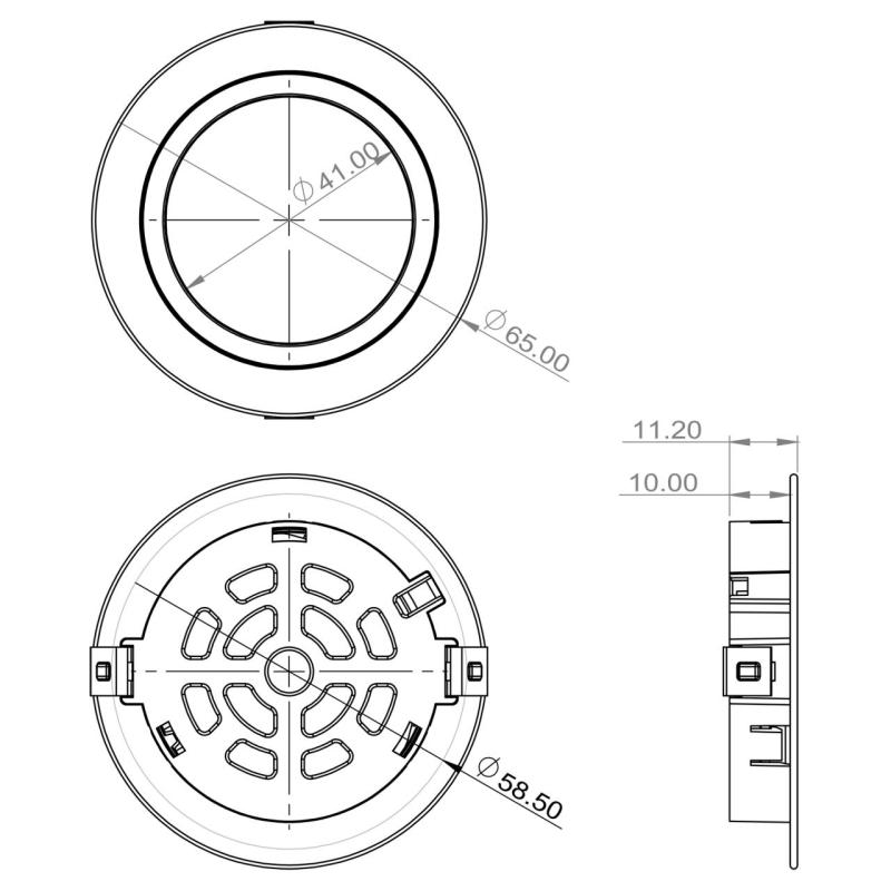 Indux Luma Pequeña cocina empotrada Multi Tone LED Set 3 focos blancos 1208972387