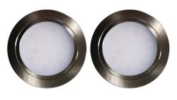 Indux Luma Juego de 2 focos LED Multi Tone para cocina empotrada, aspecto acero inoxidable 1208972400