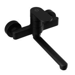 Aquanello Casa Grifo monomando de cocina negro con caño de 20 cm BL-1420-CS