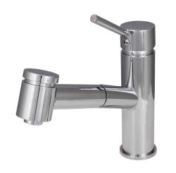 Aquanello Voss Grifo monomando de cocina cromado con caño extraíble y función de rociado CR-7200-VS