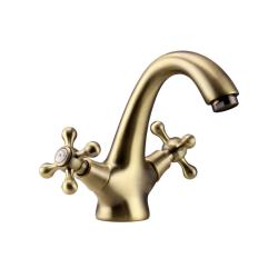 Aquanello Heritage Ascot Grifo clásico nostálgico para lavabo Bronce BN-4101-HA