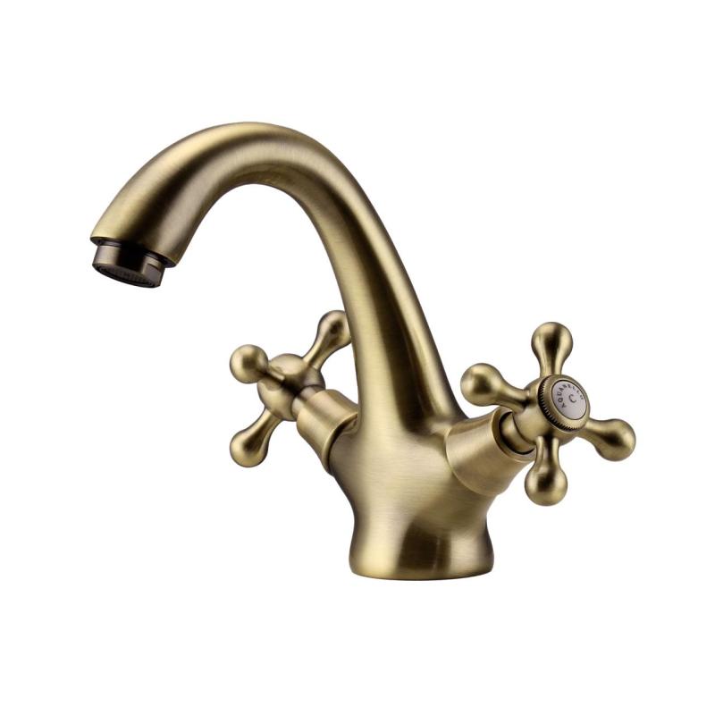 Aquanello Heritage Ascot Grifo clásico nostálgico para lavabo Bronce BN-4101-HA