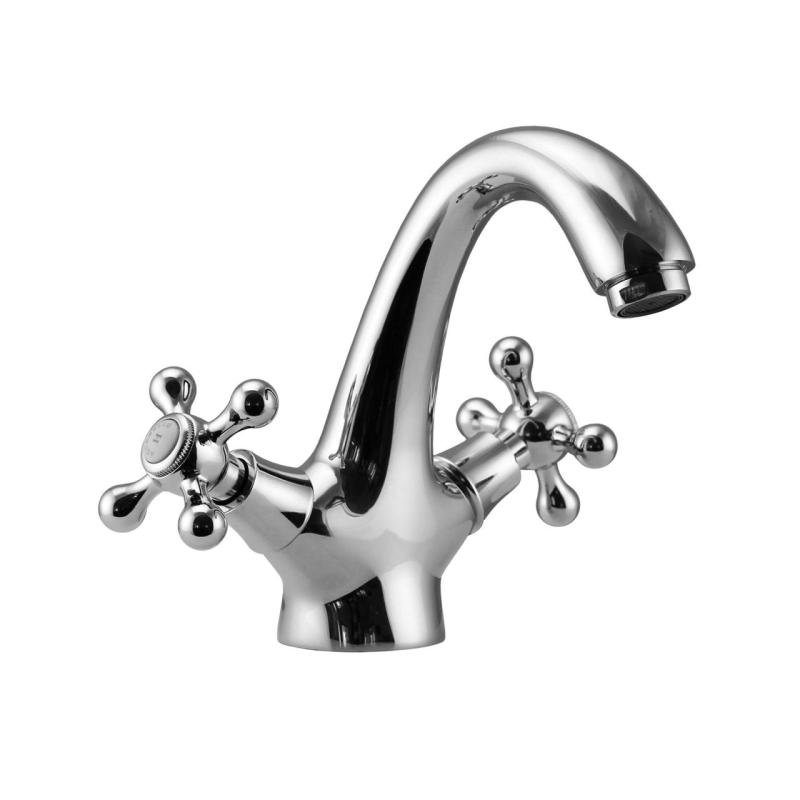 Aquanello Heritage Ascot Grifo mezclador clásico nostálgico para lavabo, cromado CR-4101-HA