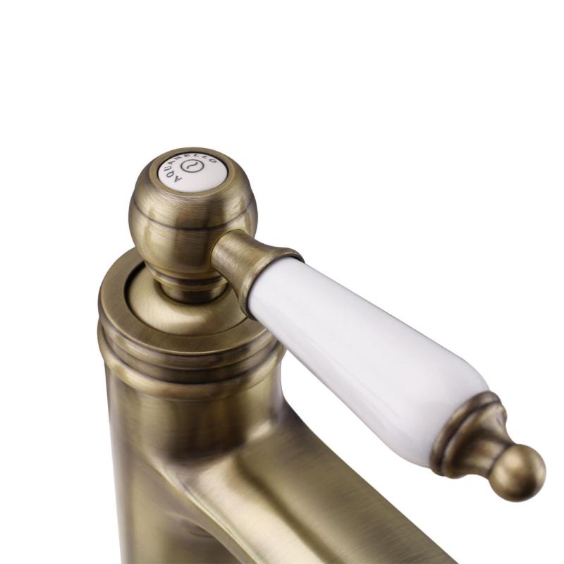 Aquanello Heritage Manor Grifo clásico nostálgico para lavabo Bronce BN-1001-HM