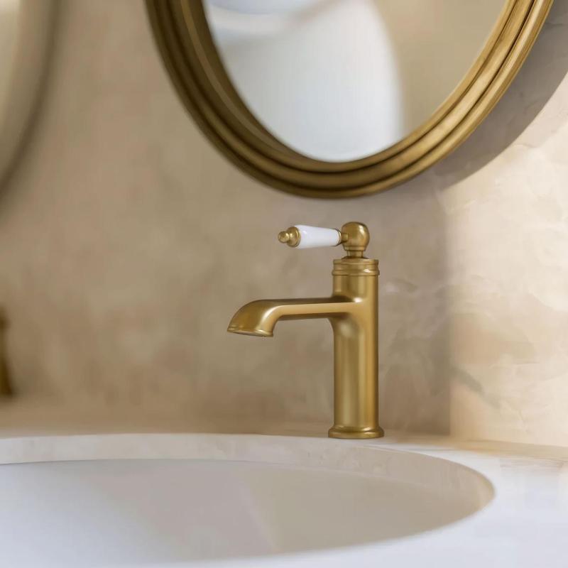 Aquanello Heritage Manor Grifo clásico nostálgico para lavabo Bronce BN-1001-HM