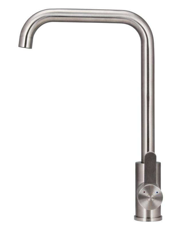 Aquanello Forma Grifo monomando de cocina de acero inoxidable macizo SS-1001-FM