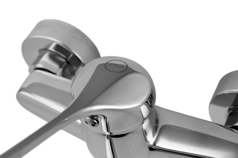 Aquanello Medic Grifo de cocina de pared con maneta larga cromada CR-1005-MD