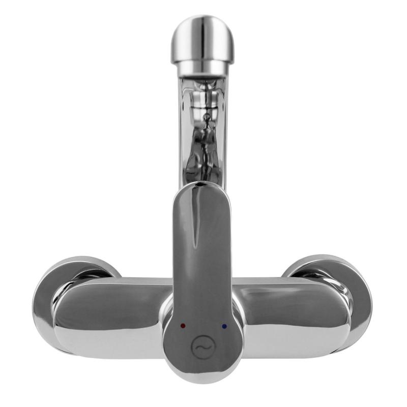 Aquanello Casa Grifo de cocina de pared con caño superior cromado CR-1003-CS