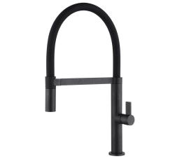 Ausmann Alira Grifo de cocina negro con caño flexible 1208972565