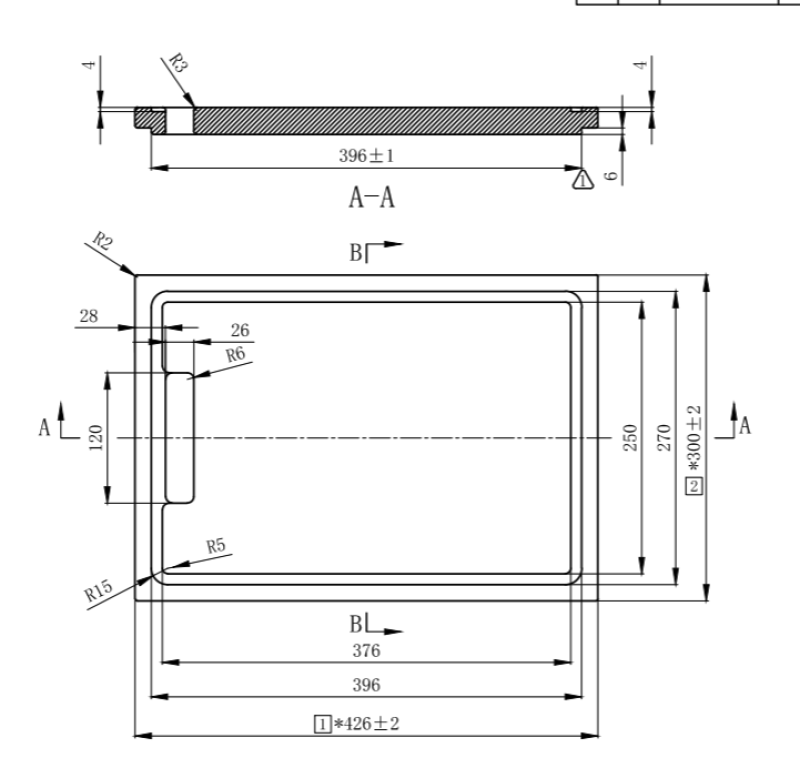 Pure.Sink Exclusivo Tabla de cortar de madera de bambú de 42 x 30 cm para el fregadero PEXCB40-24