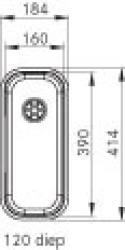 Fregadero Franke Largo LAX 110.16D bajo encimera 112.0157.550