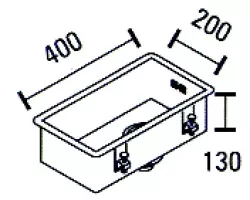 Fregadero ABK Bingara 20f de acero inoxidable bajo encimera KS51020002